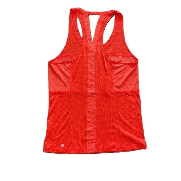 Sz8 Lululemon Pedal to the Medal Singlet in Alarming/heathered alarming VGUC - Picture 7 of 12